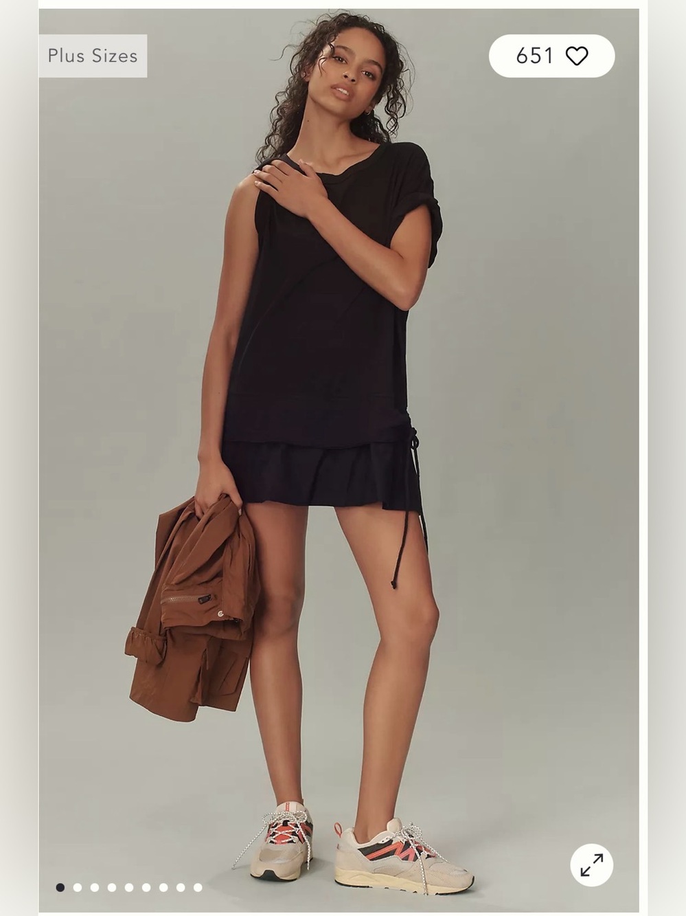 Anthropologie Daily Practice Chill Out Twofer Mini Dress